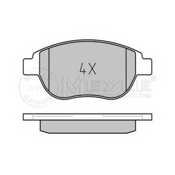 Колодки тормозные дисковые передний для CITROEN C3, C4, XSARA / PEUGEOT 1007, 206, 207, 307, PARTNER <b>MEYLE 025 236 0019 / MBP0399</b>