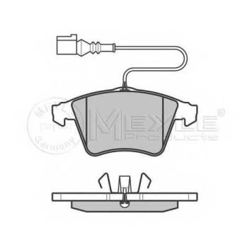Колодки тормозные дисковые передний для VW TOUAREG(7L6,7L7,7LA,7P5) <b>MEYLE 025 237 4919/W / MBP0442</b>-1
