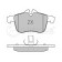 Колодки тормозные дисковые передний для OPEL ASTRA(L08, L35, L48, L67, L69, L70), COMBO, CORSA(F08, F68, W5L), MERIVA, ZAFIRA(A05) <b>MEYLE 025 283 3219/W / MBP0706</b>