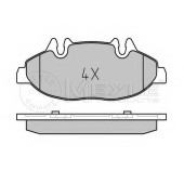 Колодки тормозные дисковые передний для MERCEDES VIANO(W639), VITO(W639) <b>MEYLE 025 240 0720 / MBP0500</b>