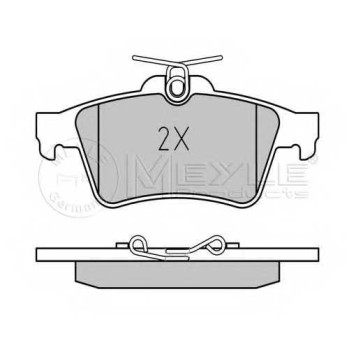 Колодки тормозные дисковые задний для CITROEN C5 / FORD C-MAX, FOCUS, TOURNEO CONNECT, TRANSIT CONNECT / MAZDA 3, 5 / OPEL GT, SIGNUM, VECTRA / PEUGEOT 508 / RENAULT LAGUNA / SAAB 9-3, 9-3X, 9-5 / VOLVO C30, C70, S40, V40, V50 <b>MEYLE 025 241 3716 / MBP0