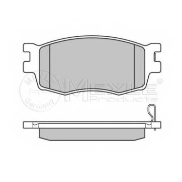 Колодки тормозные дисковые передний для HYUNDAI ACCENT(MC), i20(PB,PBT), ix20(JC) / KIA RIO(JB) <b>MEYLE 025 243 1717/W / MBP0569</b>-2