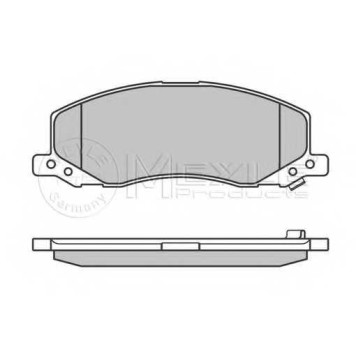 Колодки тормозные дисковые передний для OPEL INSIGNIA <b>MEYLE 025 244 1817/W / MBP0593</b>-2