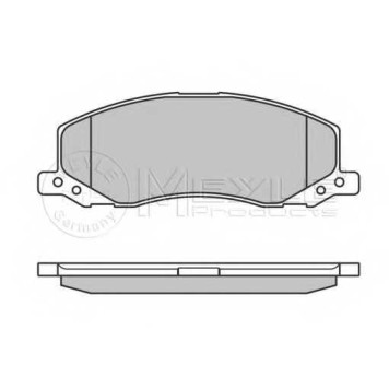 Колодки тормозные дисковые передний для OPEL INSIGNIA <b>MEYLE 025 244 1817/W / MBP0593</b>