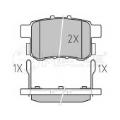 Колодки тормозные дисковые задний для HONDA ACCORD(CU) <b>MEYLE 025 244 3514/W / MBP0595</b>