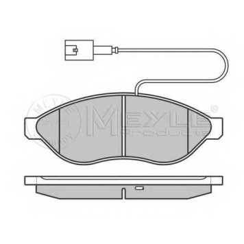 Колодки тормозные дисковые передний для CITROEN JUMPER / FIAT DUCATO(250,290) / PEUGEOT BOXER <b>MEYLE 025 244 6819/W1 / MBP0599</b>-1