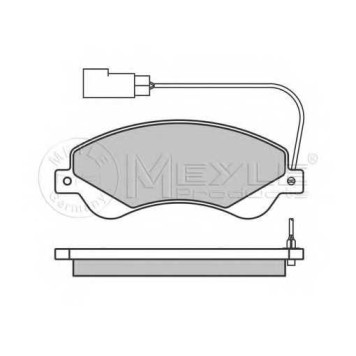 Колодки тормозные дисковые передний для FORD TRANSIT TOURNEO, TRANSIT <b>MEYLE 025 244 8518/W / MBP0605</b>-1