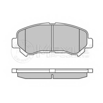 Колодки тормозные дисковые передний для NISSAN QASHQAI(J10,JJ10), X-TRAIL(T31) / RENAULT KOLEOS(HY#) <b>MEYLE 025 246 3217 / MBP0643</b>