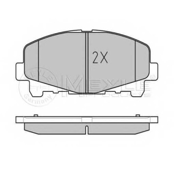 Колодки тормозные дисковые передний для HONDA ACCORD(CU) <b>MEYLE 025 247 6616 / MBP0665</b>-1