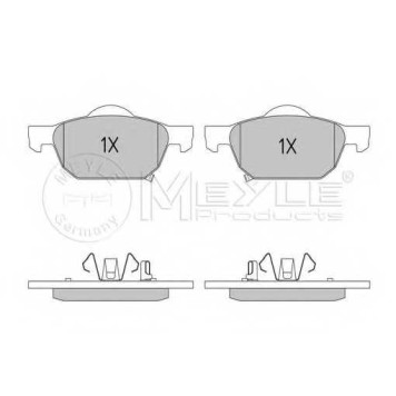 Колодки тормозные дисковые передний для HONDA ACCORD(CU) <b>MEYLE 025 247 9617/W / MBP0666</b>