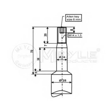 Амортизатор передний для BMW 5(E34) <b>MEYLE 326 624 0002 / MSA0318</b>-1