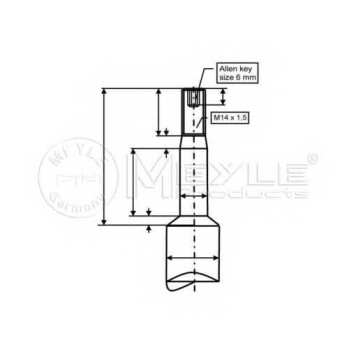 Амортизатор передний для BMW 5(E34) <b>MEYLE 326 624 0006 / MSA0321</b>-1