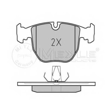 Колодки тормозные дисковые передний для BMW 5(E39), 7(E38), X3(E83), X5(E53) <b>MEYLE 025 214 8619 / MBP0142</b>