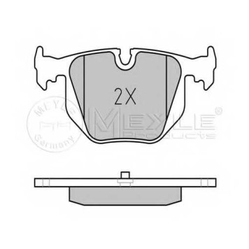 Колодки тормозные дисковые задний для BMW 3(E46), 5(E39), 7(E38), X3(E83), X5(E53), Z4(E85,E86), Z8(E52) <b>MEYLE 025 214 8717/PD / MBP0143PD</b>-1