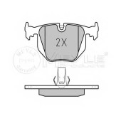 Колодки тормозные дисковые задний для BMW 3(E46), 5(E39), 7(E38), X3(E83), X5(E53), Z4(E85,E86), Z8(E52) <b>MEYLE 025 214 8717/PD / MBP0143PD</b>