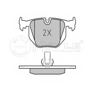 Колодки тормозные дисковые задний для BMW 3(E46), 5(E39), 7(E38), X3(E83), X5(E53), Z4(E85,E86), Z8(E52) <b>MEYLE 025 214 8717/PD / MBP0143PD</b>
