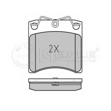 Колодки тормозные дисковые передний для VW TRANSPORTER(70XA, 70XB, 70XC, 70XD, 7DB, 7DK, 7DW) <b>MEYLE 025 216 3517 / MBP0168</b>-1