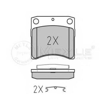 Колодки тормозные дисковые передний для VW TRANSPORTER(70XA, 70XB, 70XC, 70XD, 7DB, 7DK, 7DW) <b>MEYLE 025 216 3517 / MBP0168</b>