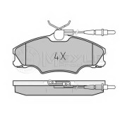 Колодки тормозные дисковые передний для PEUGEOT 406(8B,8E/F) <b>MEYLE 025 217 2419/W / MBP0189</b>