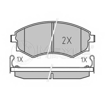 Колодки тормозные дисковые передний для HYUNDAI COUPE, ELANTRA, LANTRA, MATRIX, SONATA / KIA JOICE, MAGENTIS / NISSAN 200 SX, PRAIRIE, PRIMERA <b>MEYLE 025 217 2517/W / MBP0190</b>