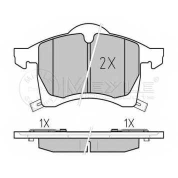 Колодки тормозные дисковые передний для OPEL ASTRA(F07#, F08#, F35#, F48#, F67, F69#, F70), ZAFIRA(A05, F75#, P12) <b>MEYLE 025 230 5719/W / MBP0249</b>-1