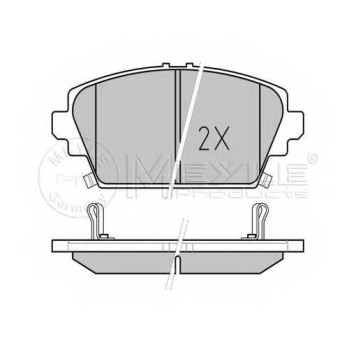 Колодки тормозные дисковые передний для HONDA ACCORD(CG,CH,CK) / NISSAN ALMERA TINO(V10), PRIMERA(P12,WP11,WP12) <b>MEYLE 025 230 9416/W / MBP0260</b>