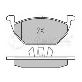 Колодки тормозные дисковые передний для AUDI A1, A3 / SKODA CITIGO, FABIA, OCTAVIA, RAPID, ROOMSTER / VW BEETLE, BORA, FOX, GOLF, JETTA, NEW BEETLE, POLO, UP <b>MEYLE 025 231 3019/A / MBP0267</b>