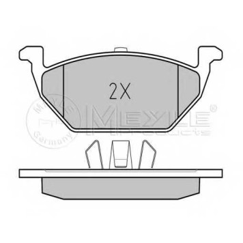 Колодки тормозные дисковые передний для AUDI A1, A3 / SKODA CITIGO, FABIA, OCTAVIA, RAPID, ROOMSTER / VW BEETLE, BORA, FOX, GOLF, JETTA, NEW BEETLE, POLO, UP <b>MEYLE 025 231 3019/A / MBP0267</b>