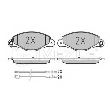 Колодки тормозные дисковые передний для CITROEN XANTIA(X2), XM(Y4) <b>MEYLE 025 231 3518/W / MBP0269</b>