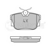 Колодки тормозные дисковые задний для VW TRANSPORTER(70XA, 70XB, 70XC, 70XD, 7DB, 7DK, 7DW) <b>MEYLE 025 232 2417 / MBP0292</b>
