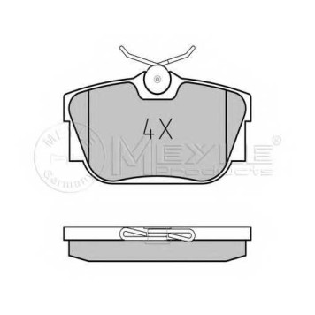 Колодки тормозные дисковые задний для VW TRANSPORTER(70XA, 70XB, 70XC, 70XD, 7DB, 7DK, 7DW) <b>MEYLE 025 232 2417 / MBP0292</b>