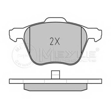 Колодки тормозные дисковые передний для FORD GALAXY(WGR) / VW SHARAN(7M6, 7M8, 7M9), TRANSPORTER(70XA, 70XB, 70XC, 70XD, 7DB, 7DK, 7DW) <b>MEYLE 025 232 6920/W / MBP0304</b>-1