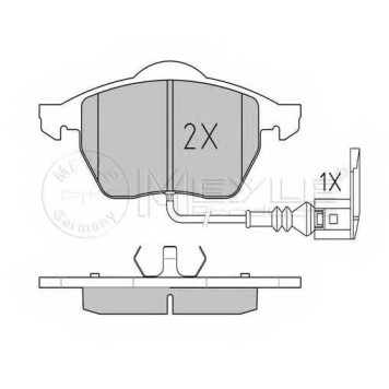Колодки тормозные дисковые передний для AUDI A3, TT / SKODA OCTAVIA / VW BORA, GOLF, NEW BEETLE, POLO <b>MEYLE 025 233 9219/W / MBP0333</b>