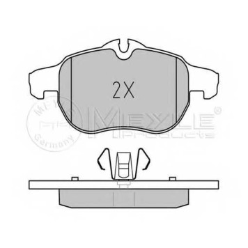 Колодки тормозные дисковые передний для FIAT CROMA(194) / OPEL SIGNUM, VECTRA, ZAFIRA(A05) / SAAB 9-3(YS3D,YS3F) <b>MEYLE 025 234 0220 / MBP0335</b>