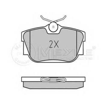 Колодки тормозные дисковые задний для FORD GALAXY(WGR) / VW SHARAN(7M6, 7M8, 7M9), TRANSPORTER(70XA, 70XB, 70XC, 70XD, 7DB, 7DK, 7DW) <b>MEYLE 025 234 4616/W / MBP0349</b>-1