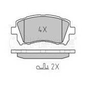 Колодки тормозные дисковые передний для SUBARU FORESTER(SF), IMPREZA(GC,GF,GFC), LEGACY(BD,BE,BG,BH), OUTBACK(BE,BH,BL,BP) <b>MEYLE 025 235 5817/W / MBP0383</b>