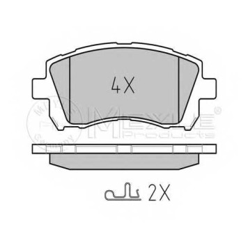 Колодки тормозные дисковые передний для SUBARU FORESTER(SF), IMPREZA(GC,GF,GFC), LEGACY(BD,BE,BG,BH), OUTBACK(BE,BH,BL,BP) <b>MEYLE 025 235 5817/W / MBP0383</b>
