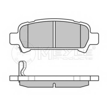 Колодки тормозные дисковые задний для SUBARU FORESTER(SF,SG), IMPREZA(GC,GD,GF,GFC,GG), LEGACY(BE,BH,BL,BP), OUTBACK(BE,BH,BL,BP) <b>MEYLE 025 235 7214/W / MBP0385</b>-1