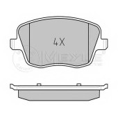 Колодки тормозные дисковые передний для SKODA FABIA(6Y2,6Y3,6Y5), ROOMSTER(5J) / VW POLO(9N#) <b>MEYLE 025 235 8118/W / MBP0388</b>