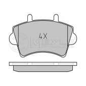 Колодки тормозные дисковые передний для NISSAN INTERSTAR(X70) / OPEL MOVANO(E9,F9,H9,J9,U9) / RENAULT MASTER(ED/HD/UD,FD,JD) <b>MEYLE 025 236 1318 / MBP0405</b>