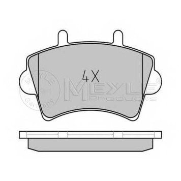 Колодки тормозные дисковые передний для NISSAN INTERSTAR(X70) / OPEL MOVANO(E9,F9,H9,J9,U9) / RENAULT MASTER(ED/HD/UD,FD,JD) <b>MEYLE 025 236 1318 / MBP0405</b>