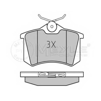 Колодки тормозные дисковые задний для SKODA FABIA(6Y2,6Y3,6Y5) / VW POLO(9N#) <b>MEYLE 025 238 2317/W / MBP0455</b>-1