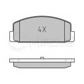 Колодки тормозные дисковые задний для MAZDA 323 F(BJ), 6(GG,GH,GY), 626(GF,GW), FAMILIA(BJ), PREMACY(CP) <b>MEYLE 025 240 4514 / MBP0510</b>