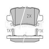 Колодки тормозные дисковые задний для HONDA CIVIC(FK,FN) <b>MEYLE 025 240 8615/W / MBP0520</b>