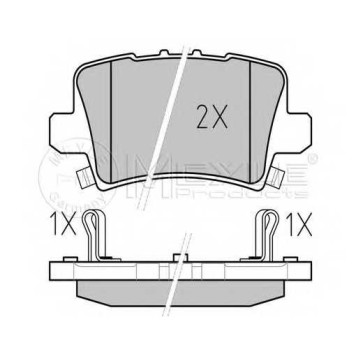 Колодки тормозные дисковые задний для HONDA CIVIC(FK,FN) <b>MEYLE 025 240 8615/W / MBP0520</b>