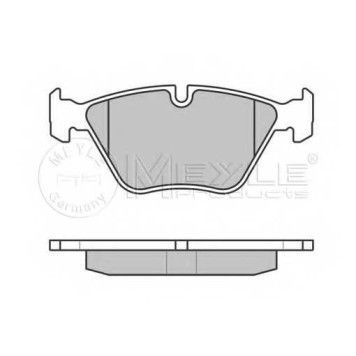 Колодки тормозные дисковые передний для BMW 1(E81,E82,E87,E88), 3(E90,E91,E92,E93), X1(E84), Z4(E89) <b>MEYLE 025 240 9620 / MBP0523</b>