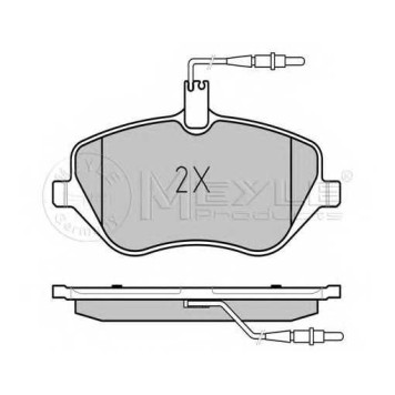 Колодки тормозные дисковые передний для CITROEN AX(ZA-#), C5(RD#,TD#), C6(TD#) / PEUGEOT 407(6C#,6D#,6E#), 607(9D,9U) <b>MEYLE 025 241 3317/W / MBP0528</b>-1