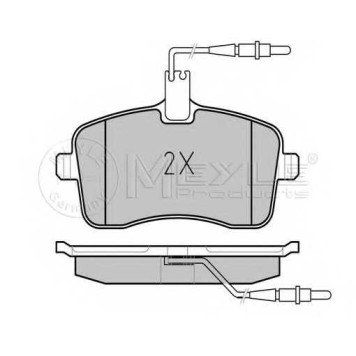 Колодки тормозные дисковые передний для PEUGEOT 407(6D#,6E#) <b>MEYLE 025 241 3418/W / MBP0529</b>-1