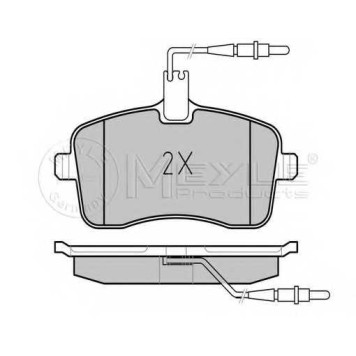 Колодки тормозные дисковые передний для PEUGEOT 407(6D#,6E#) <b>MEYLE 025 241 3418/W / MBP0529</b>