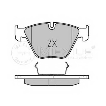 Колодки тормозные дисковые передний для BMW 3(E90,E91,E92,E93), X1(E84), Z4(E89) <b>MEYLE 025 241 6120 / MBP0536</b>-1